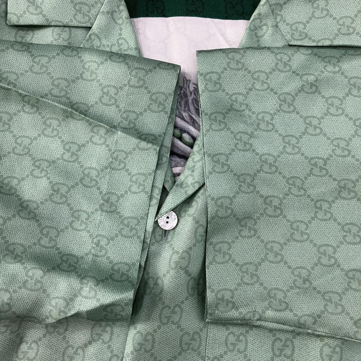 GG総柄シルク半袖シャツ864048 - Image 4
