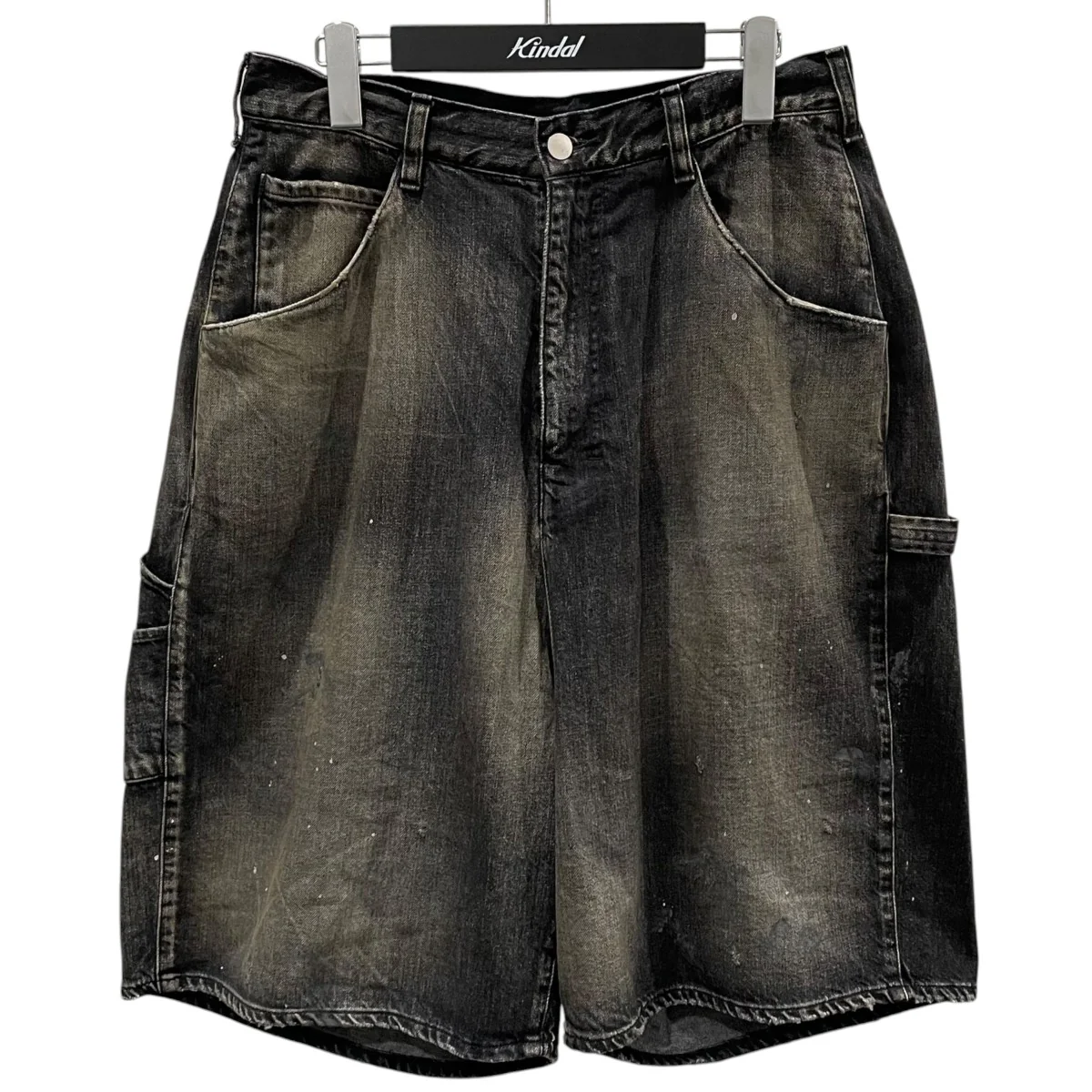 25SS 加工デニムハーフパンツ BOXY DENIM PAINTER SHORTS EX ボクシーデニムペインターショーツ エクスクルーシブ ANC-1LDK-04