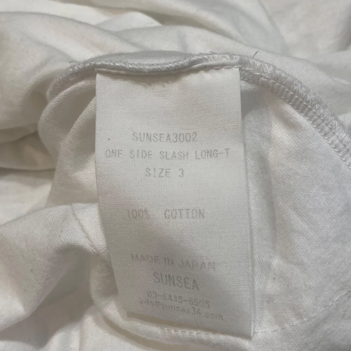 ONE SIDE SLASH LONG-T長袖TシャツSUNSEA3002 - Image 6