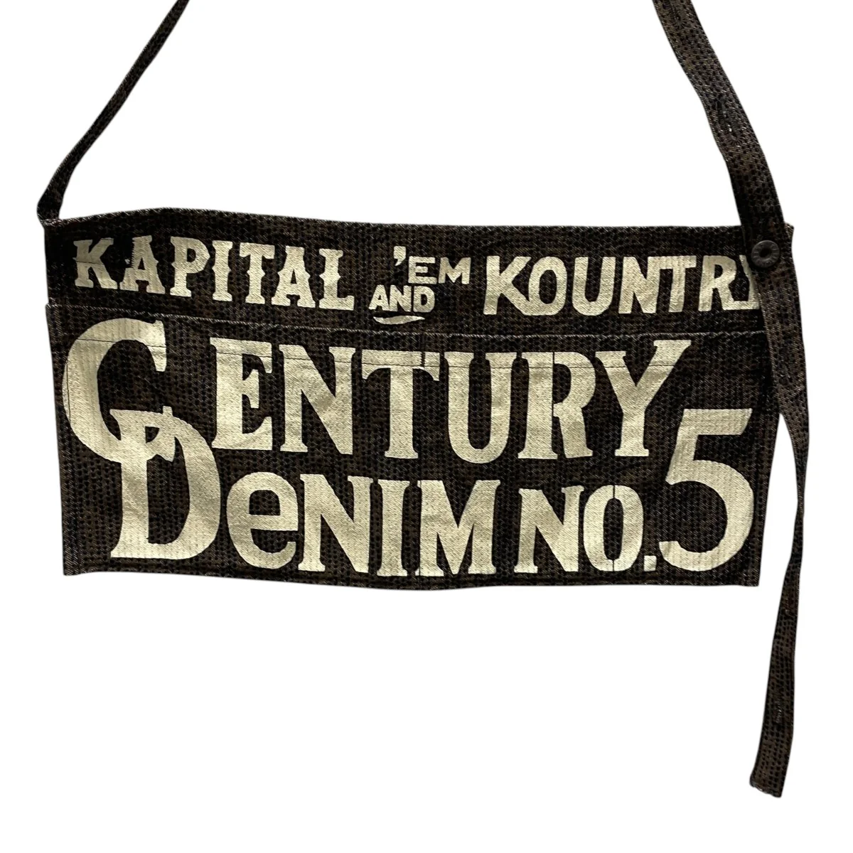 18SS 刺し子エプロン Century Denim No．5 2Way Ad Apron センチュリーデニム No．5 2way アドエプロン EK-1804XG - Image 2