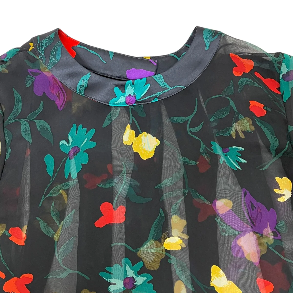 24SSFloral Print Pullover半袖ブラウス24-07296 - Image 3