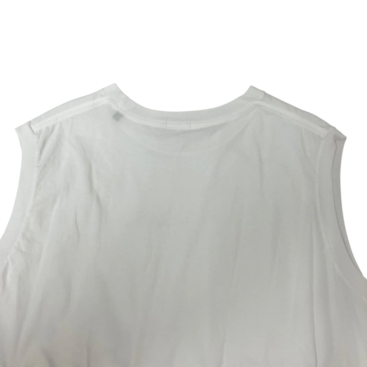 26SSコットンジャージ ノースリーブ   WHITEノースリーブカットソーD01-05015 - Image 4