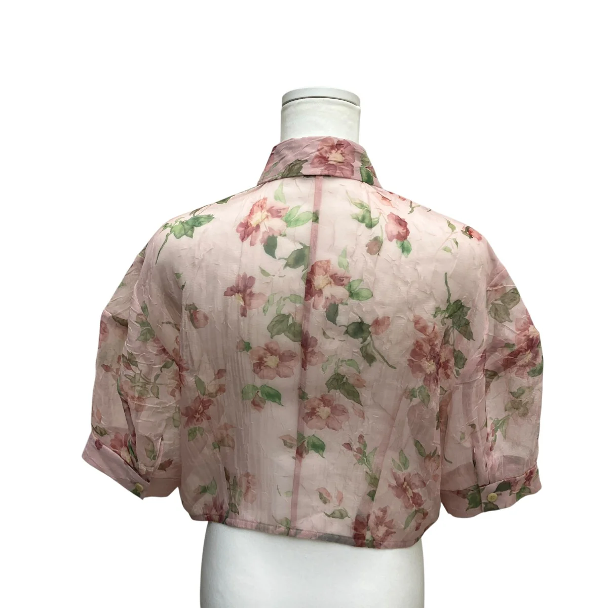 SHEER FLOWER SHORT SLEEVE SHIRTS花柄半袖シアーシャツ18122-4222 - Image 4