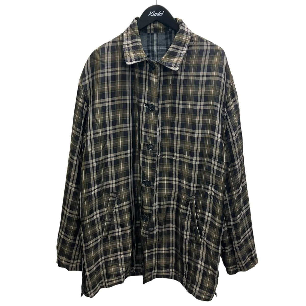 98SS リバーシブルチェックコート - Image 7