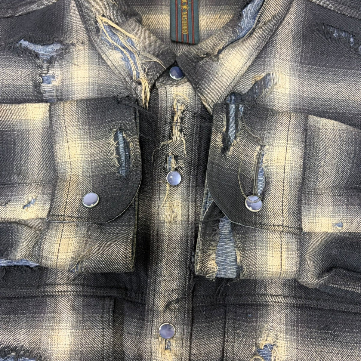 ダメージ加工チェックシャツ - Image 4