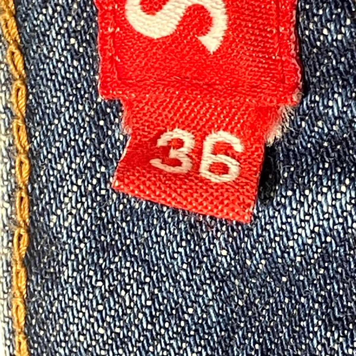 25SSDISTRESSED LOOSE FIT SELVEDGE JEANデニムパンツ - Image 5