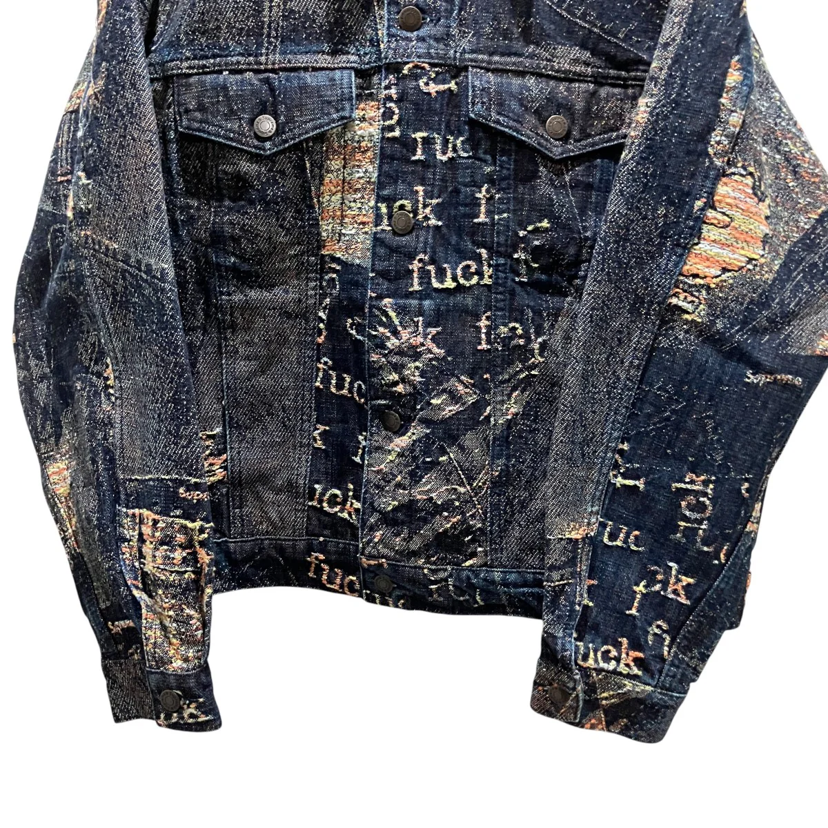 Archive Denim Jacquard Trucker Jacketデニムジャケット - Image 4