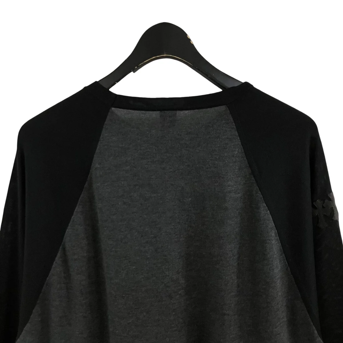 ワイノット クロスパッチ ラグラン シルク x コットン ニットカットソー Tシャツ - Image 4