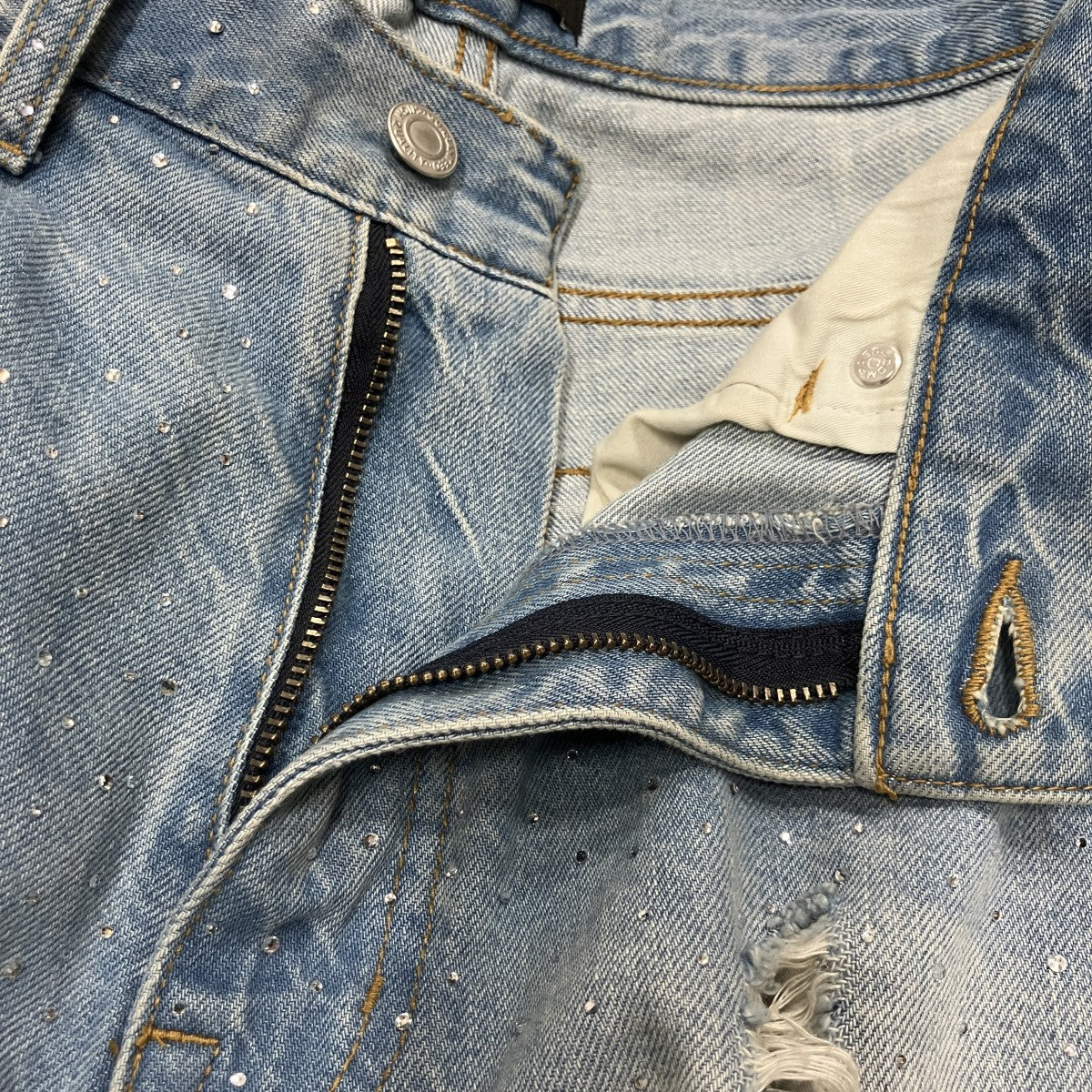 ラインストーンデニムパンツ - Image 5