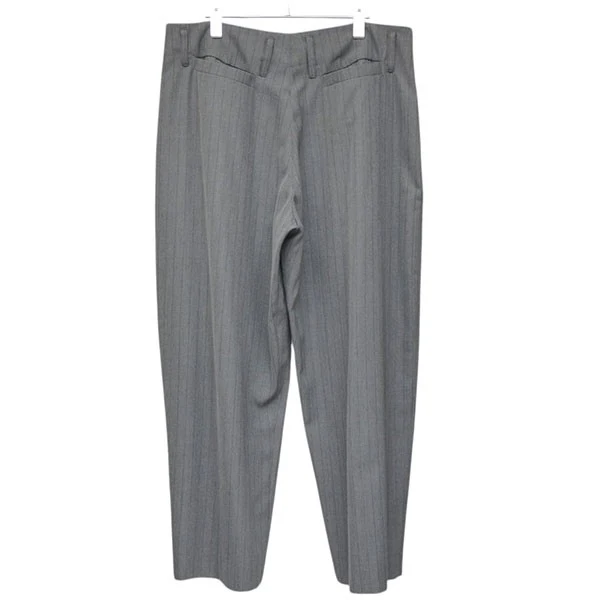 S．TROUSERS　ウールトラウザー　ストライプ　ワイドパンツ - Image 2