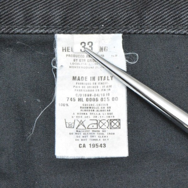 ARCHIVE　1999　coated black denim　コーティングブラックデニムパンツ　745 HL 0006 035 00 - Image 9