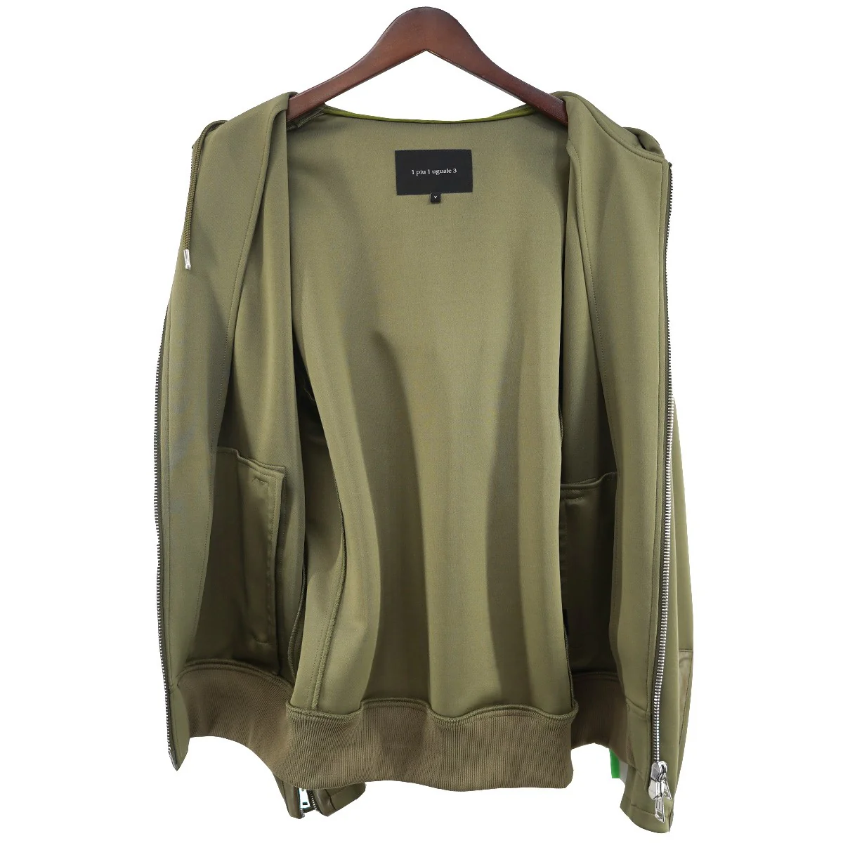 23AW RIDERS PARKA SCUBA DOUBLE JERSEYスキューバダブルジャージ素材 切替 ラッカーニ サイド ミリタリージップ ライダース パーカー - Image 7