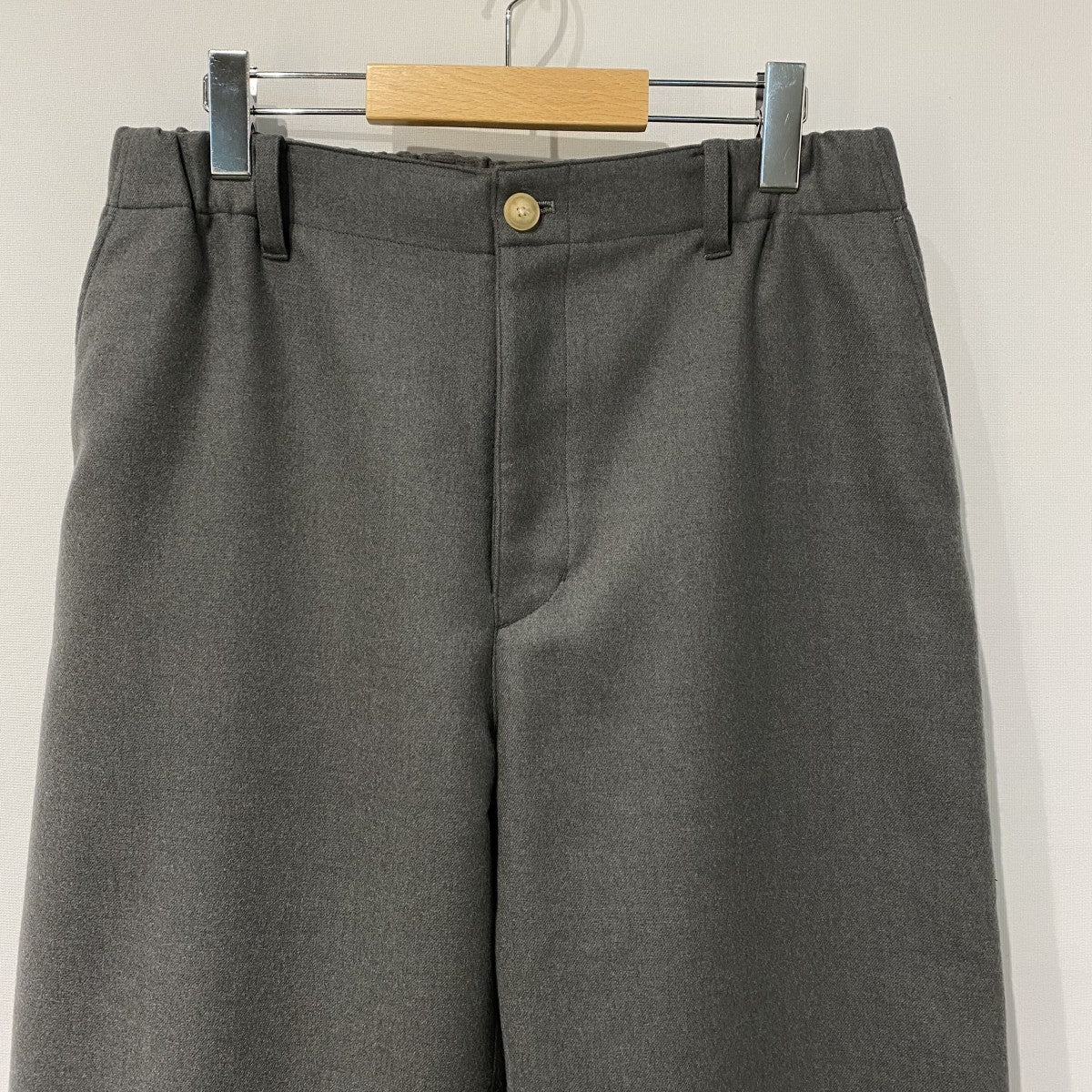 Super130’s Wool Double Cloth Pantsウールイージーワイドパンツスラックス - Image 4