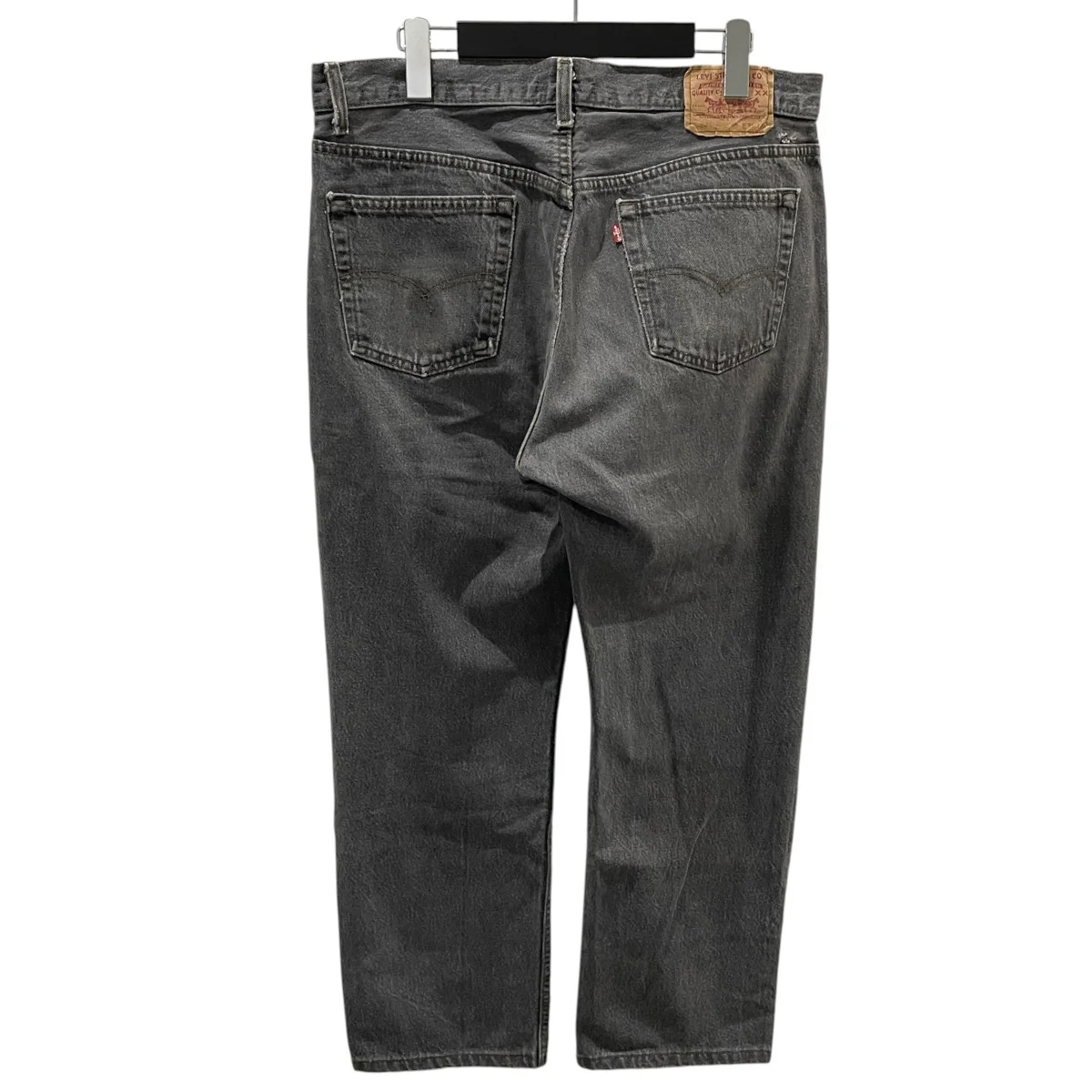 90s 先染めブラックデニムパンツ 501 MADE IN USA ボタン裏553 501-0658 - Image 2