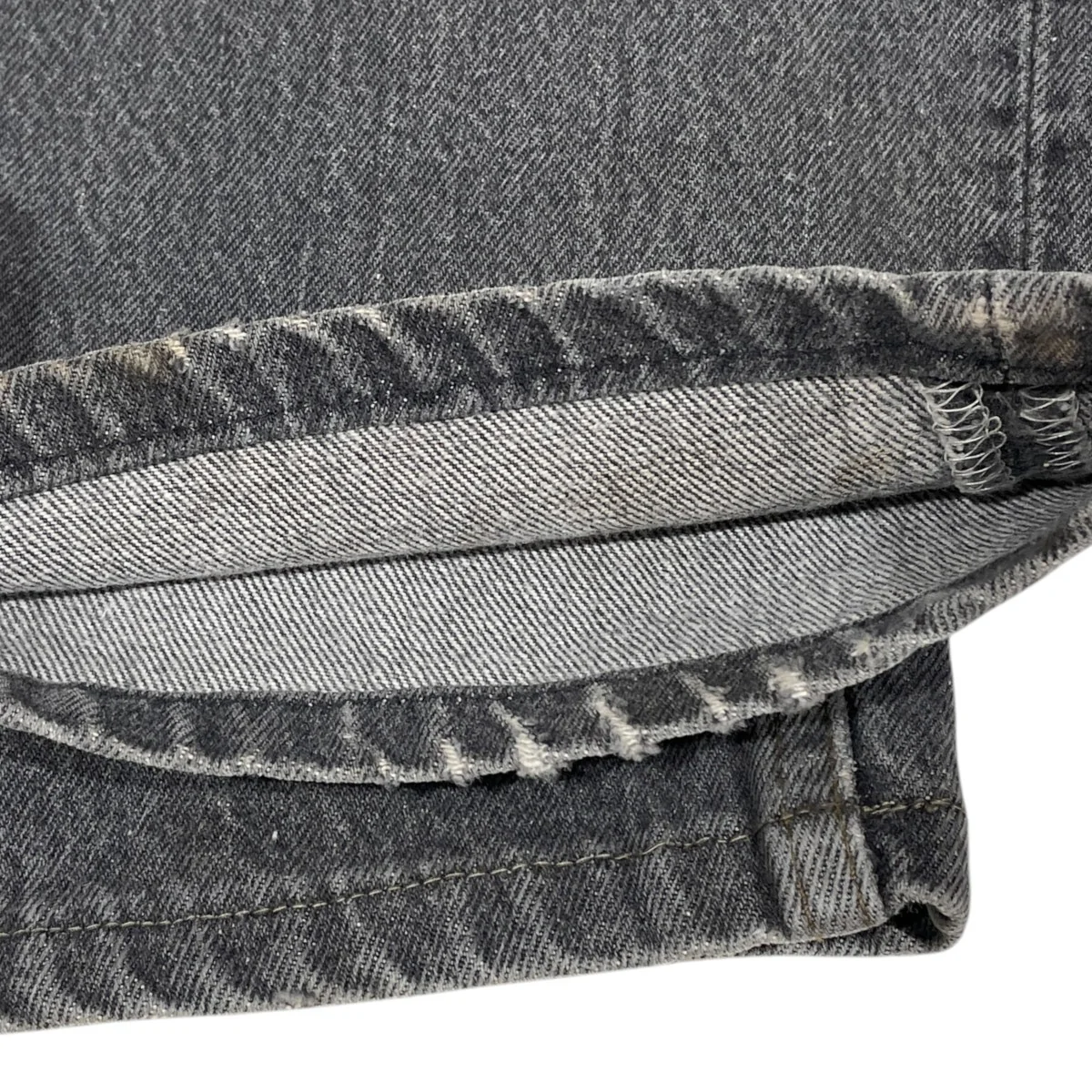 90s 先染めブラックデニムパンツ 501 MADE IN USA ボタン裏553 501-0658 - Image 6