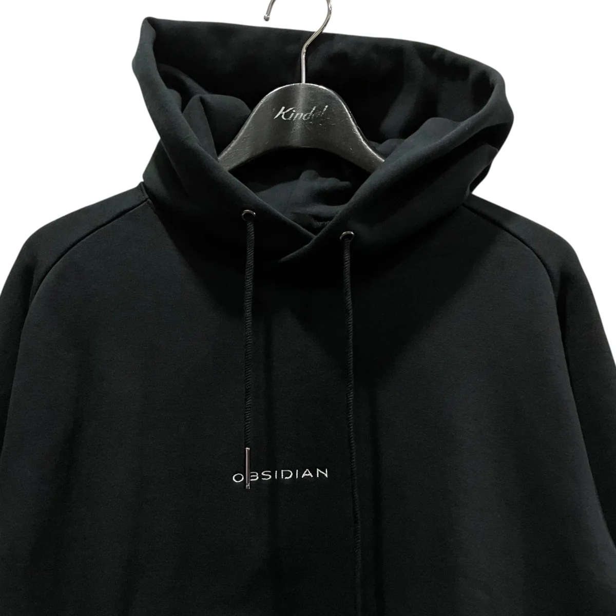 STRETCH URAKE HOODIEロゴ刺しゅうプルオーバーパーカーODW23AT005 - Image 3