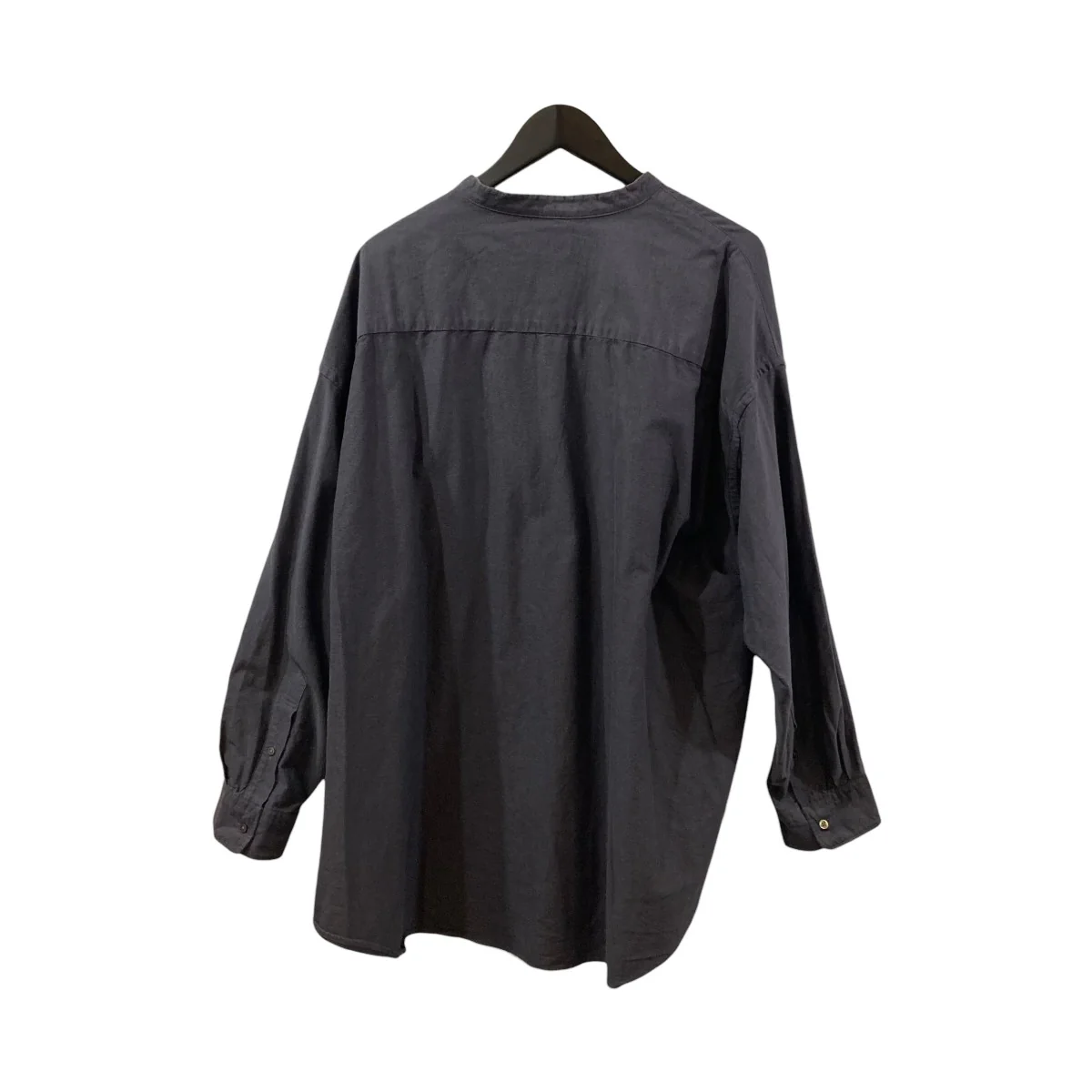 Oxford Oversized Band Collar ShirtバンドカラーシャツGM201-50111B - Image 2