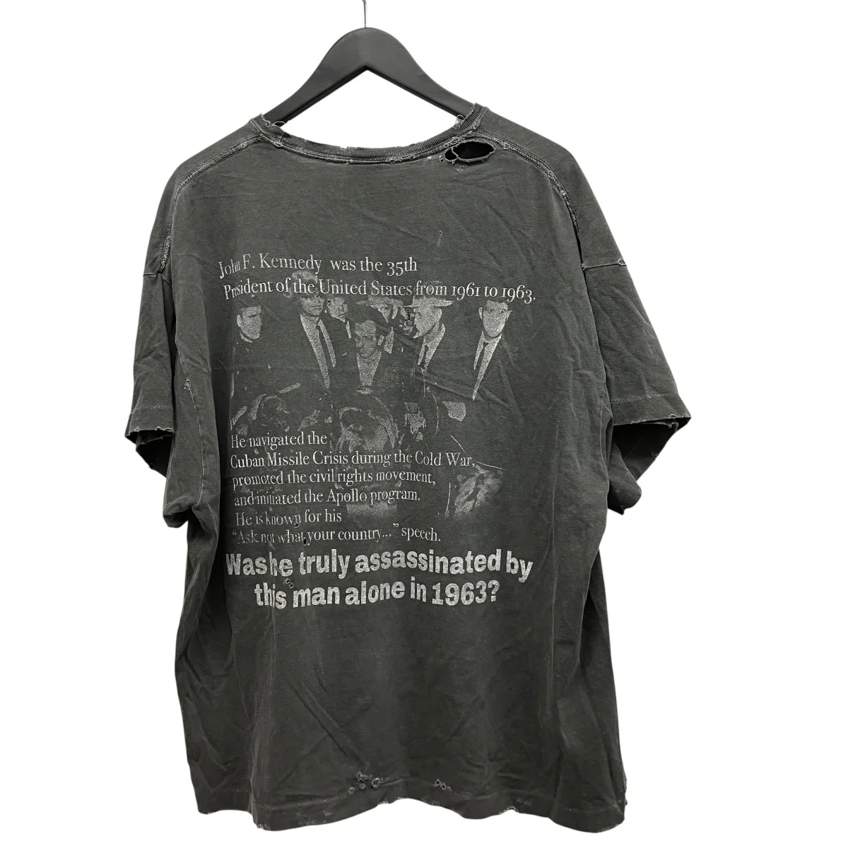 ヴィンテージ加工プリントTシャツKENNEDY TEE - Image 2