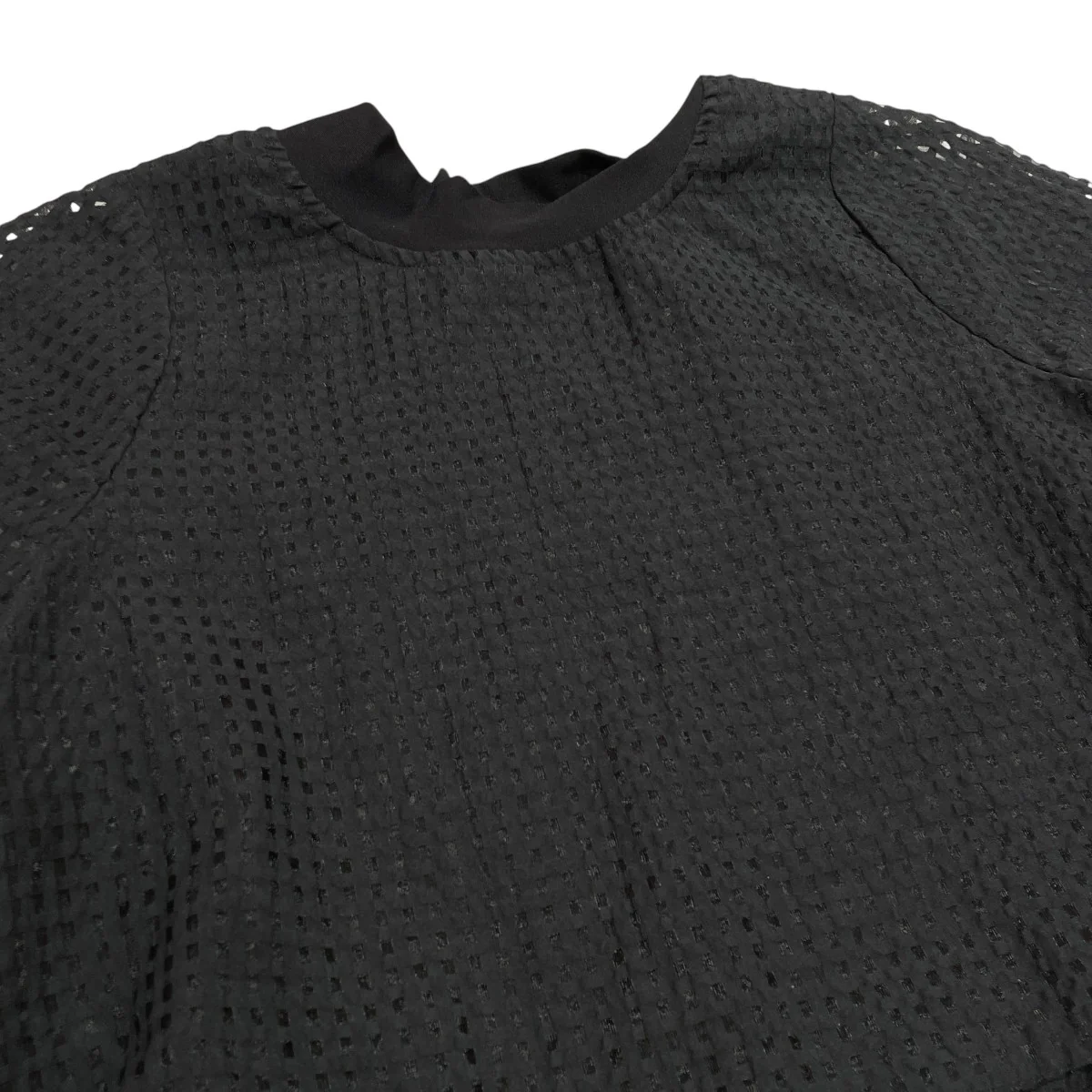 Sheer Check Tops半袖ブラウスGPB-501 - Image 3