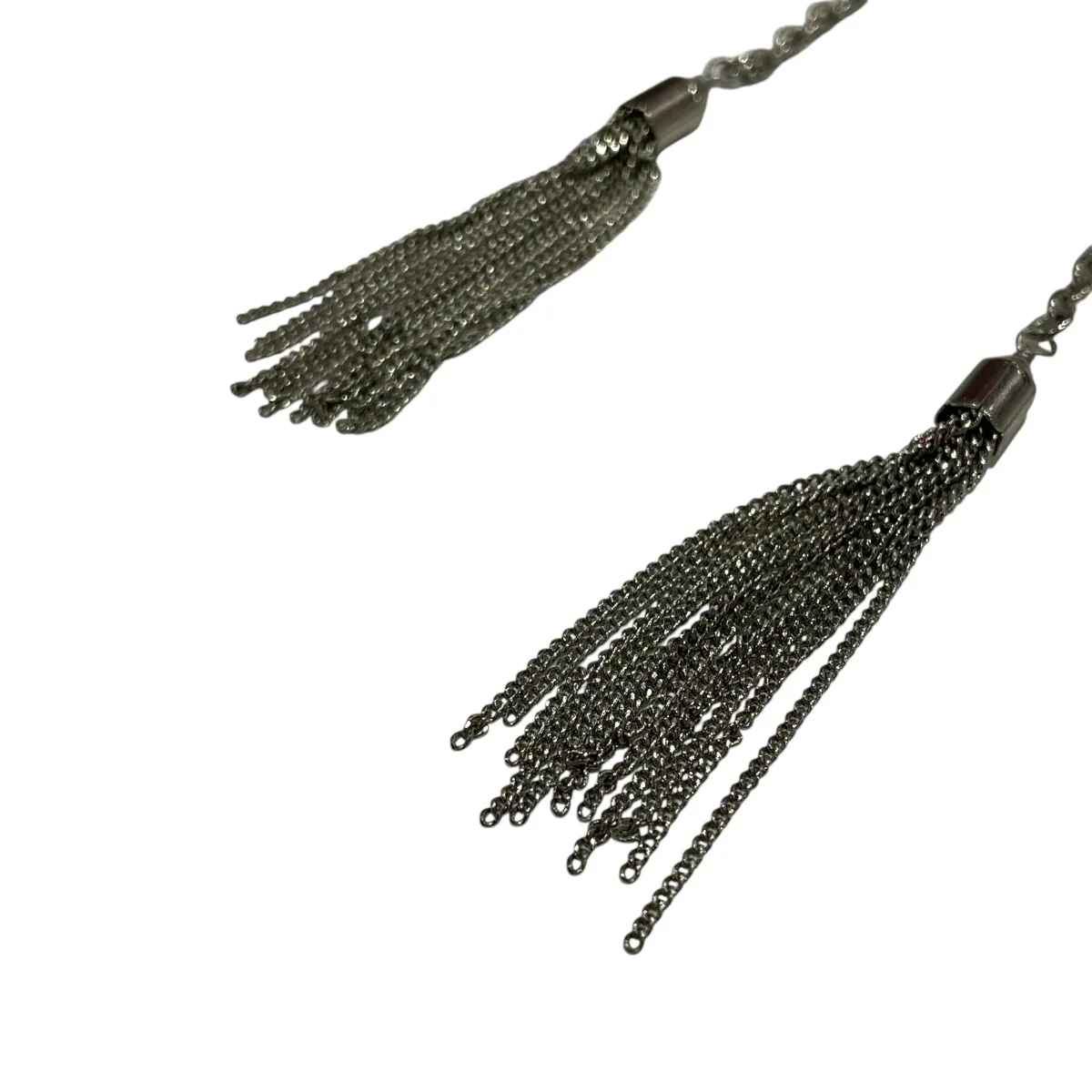 crystal ribbon chain earringsピアスTD-24SS-AC19 - Image 2