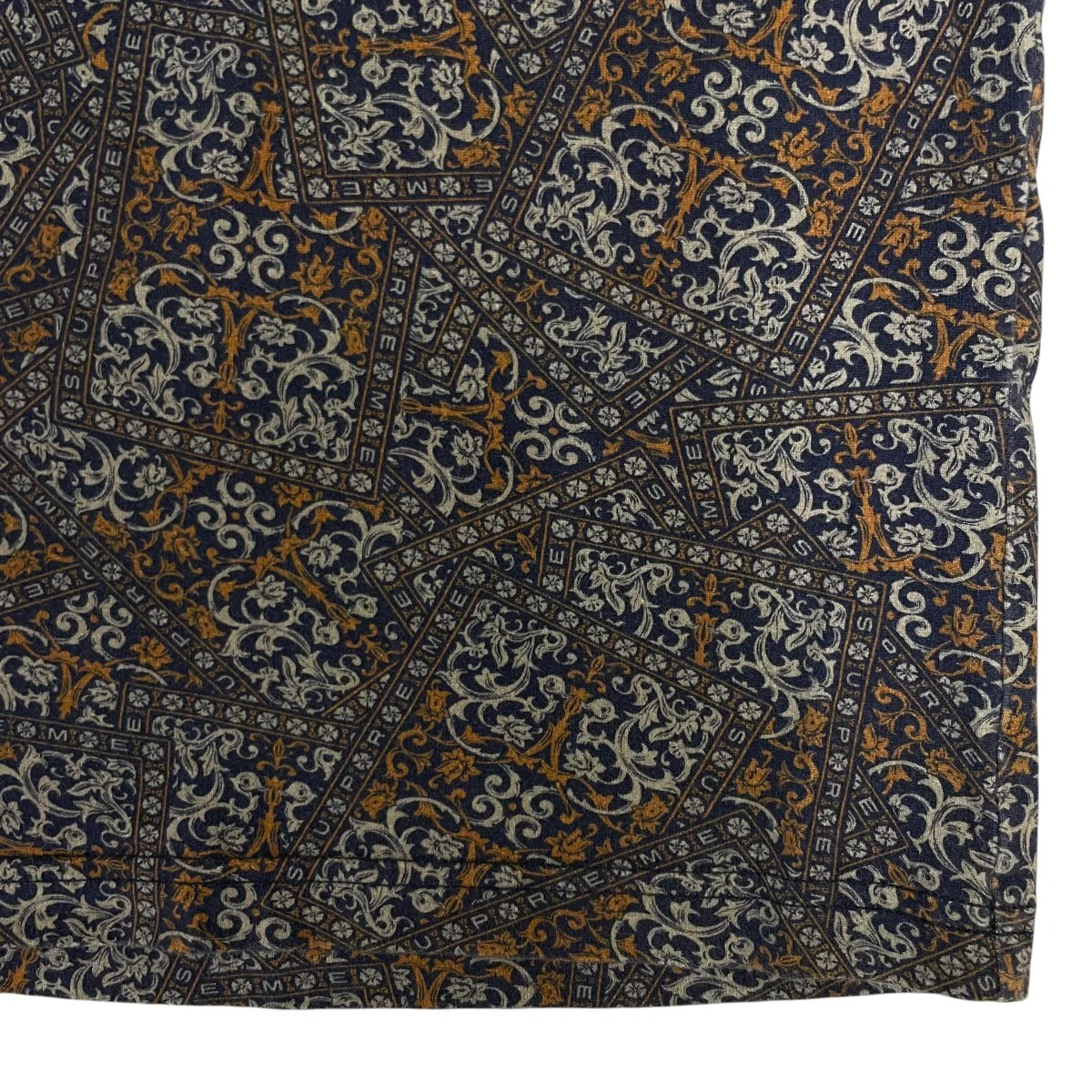 21FWFloral Cards ボックスロゴ 唐草模様 総柄 半袖Tシャツ コットンTシャツ - Image 4