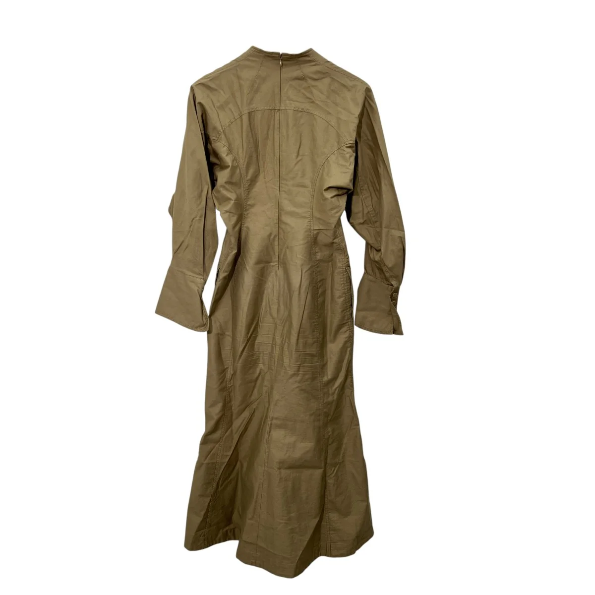 Military Cotton Deep Neck Dress長袖ワンピースMM22PS-DR712 - Image 2